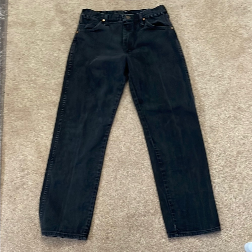 Wrangler Dark Gray Cotton Jeans